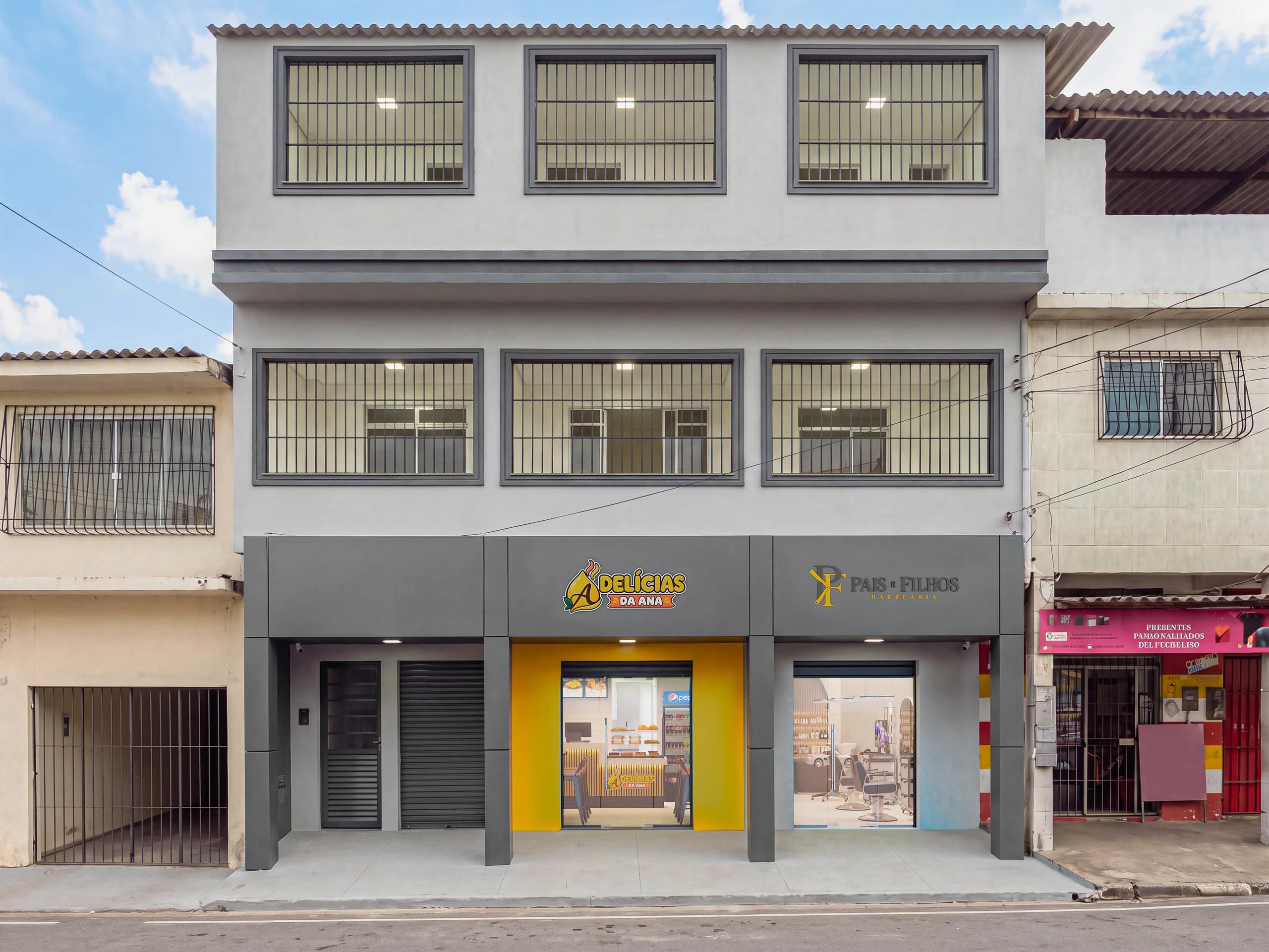Delícias da Ana — Arquitetura Comercial · 17 Lâminas (Retrofit, Fluxo & Cozinha Inox (2,65m × 25,00m))