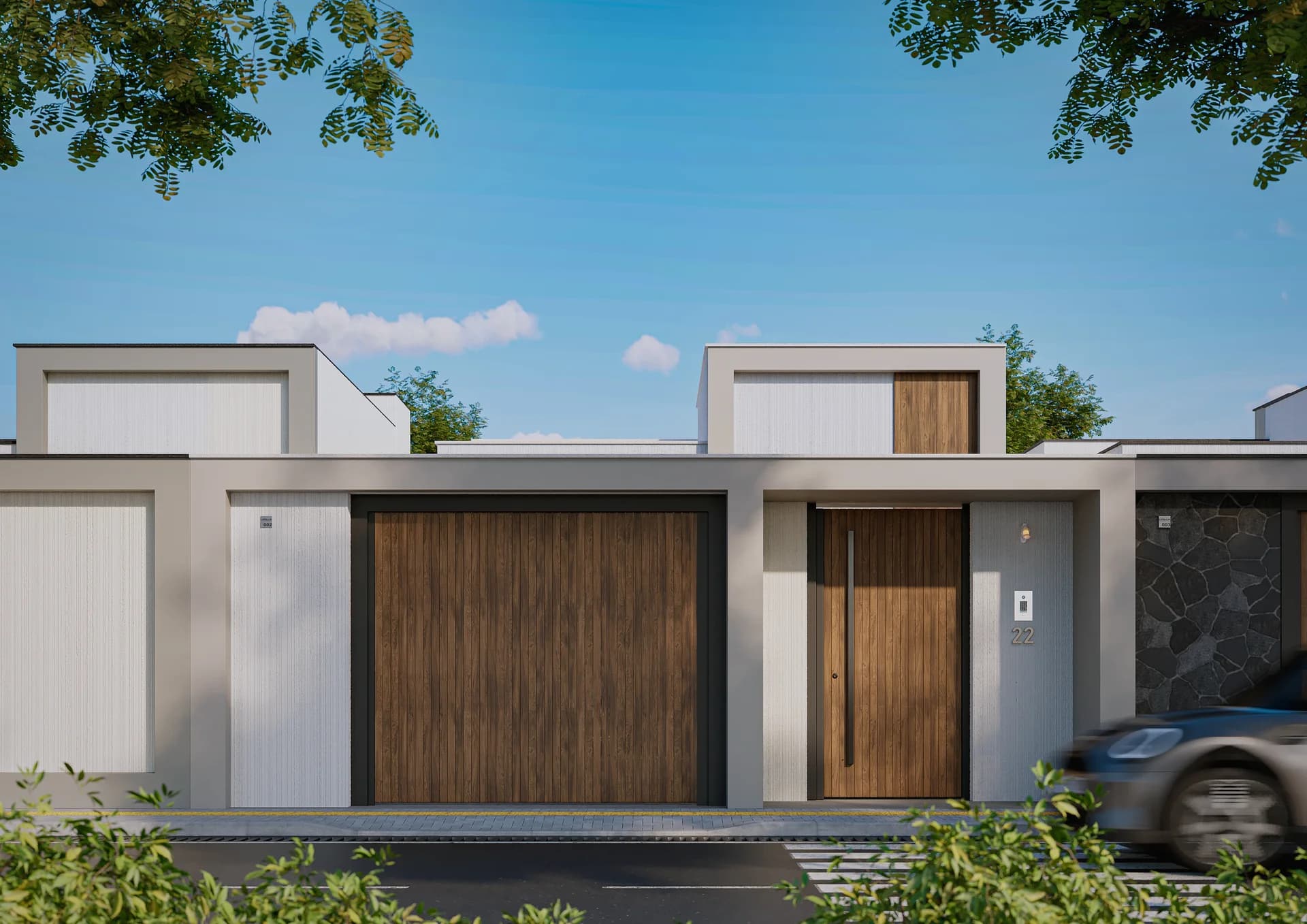 Fachada Principal — Estudo Volumétrico 02