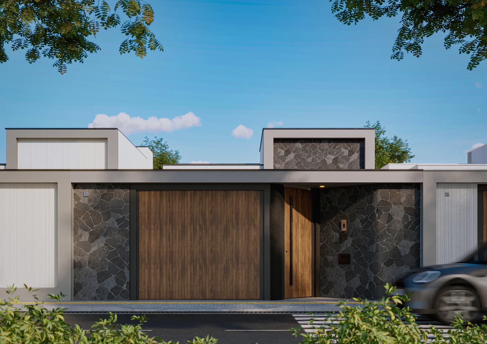 Fachada Principal — Estudo Volumétrico 03