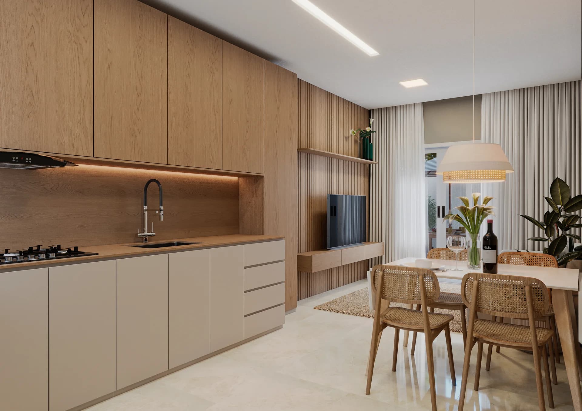 Ambiente Social Integrado — Estar & Jantar